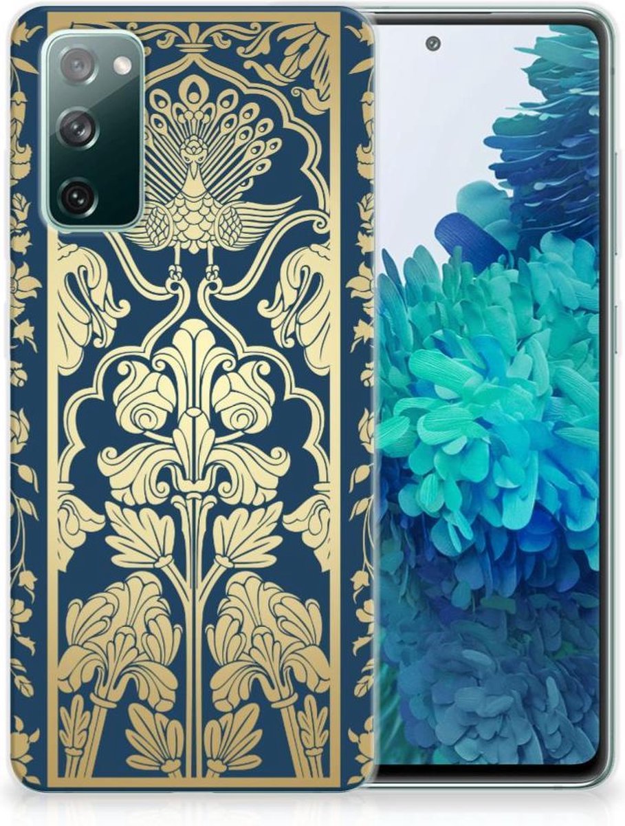 Samsung Galaxy S20 FE TPU Case Beige Flowers
