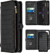 iMoshion 2-in-1 Wallet Booktype Samsung Galaxy A51 hoesje - Black Crocodile
