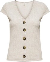 ONLY ONLNELLA S/S BUTTON TOP NOOS JRS Dames Top - Maat S