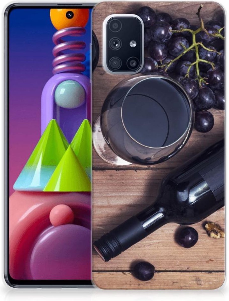Samsung Galaxy M51 Siliconen Case Wijn