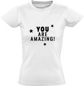 You are amazing dames t-shirt | moederdag | vaderdag | cadeau | Wit