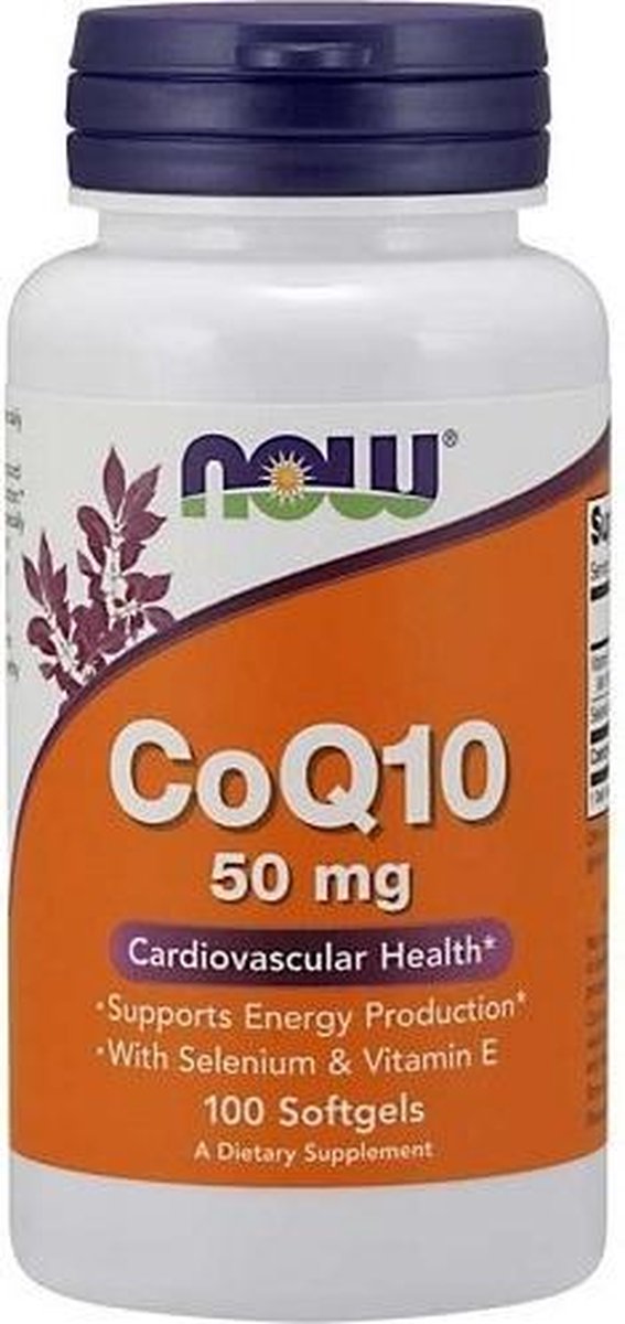 Goedkoopste CoQ10 50mg with Vitamin E 100softgels