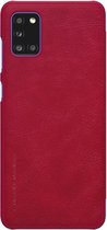 Samsung Galaxy A31 Hoesje - Qin Leather Case - Flip Cover - Rood