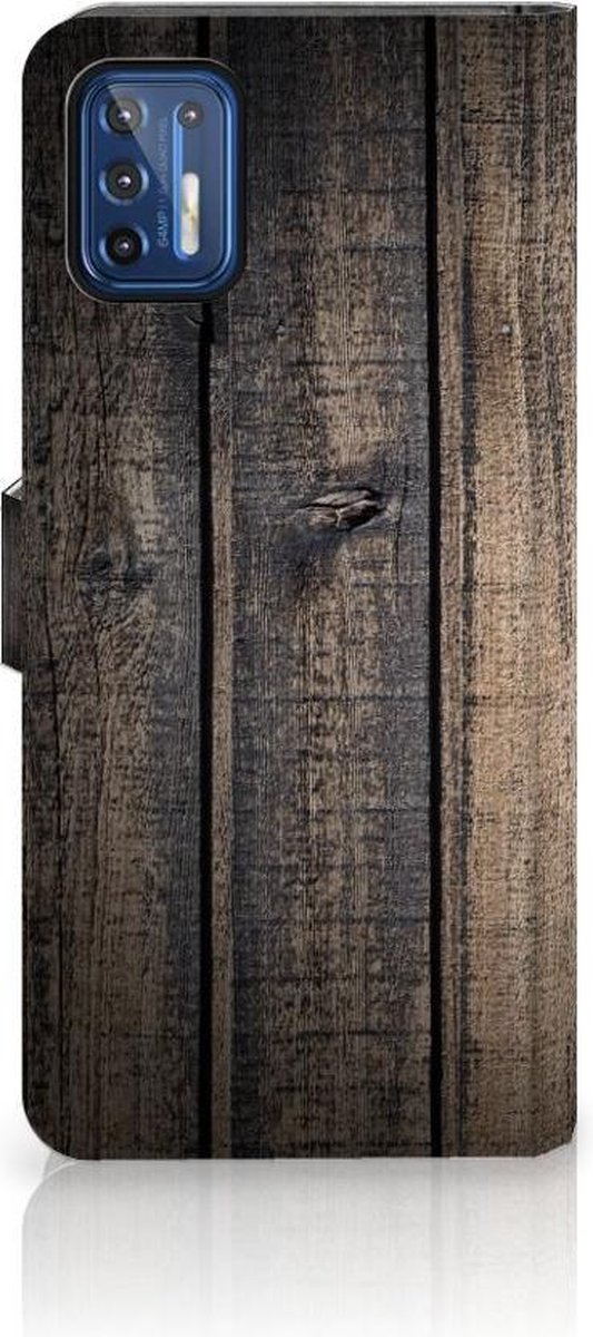 Motorola Moto G9 Plus Book Style Case Steigerhout
