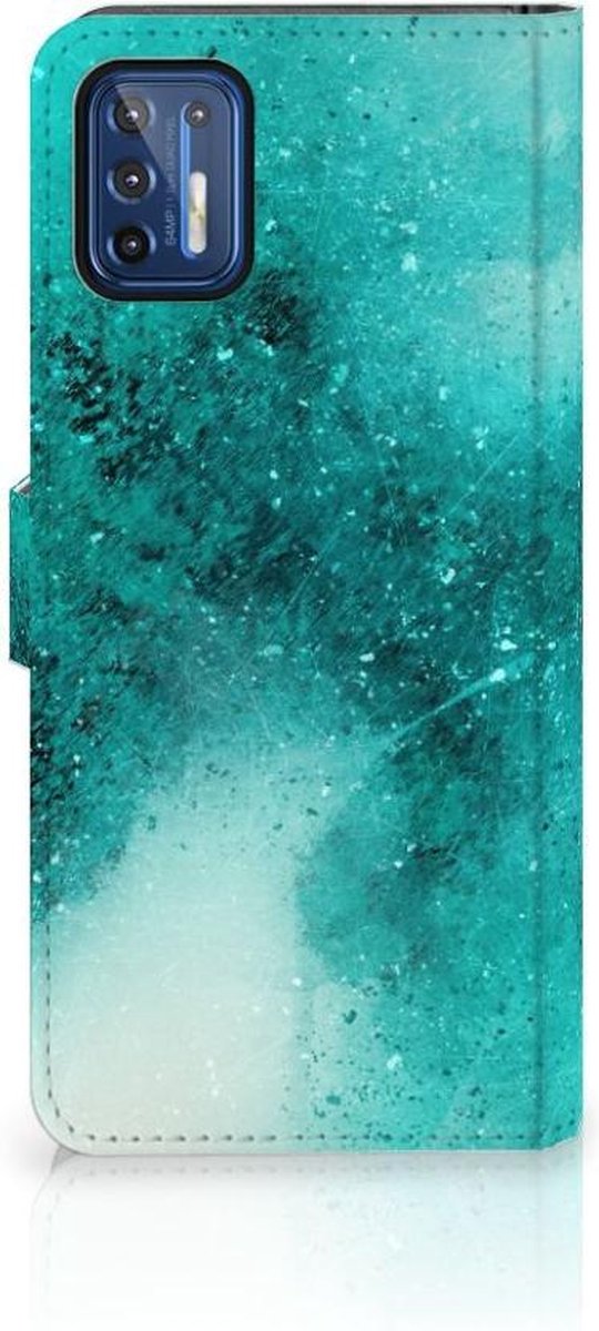 Hoesje Motorola Moto G9 Plus Painting Blue
