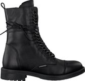 Vingino Lory Veterboots - Laarzen Met Veters - Meisjes - Zwart - Maat 34