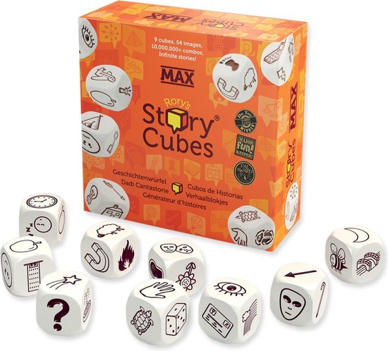 Thumbnail van een extra afbeelding van het spel Spellenbundel - Dobbelspel - 2 Stuks - Keer op Keer 2 & Rory's Story Cubes Original & Stef Stuntpiloot