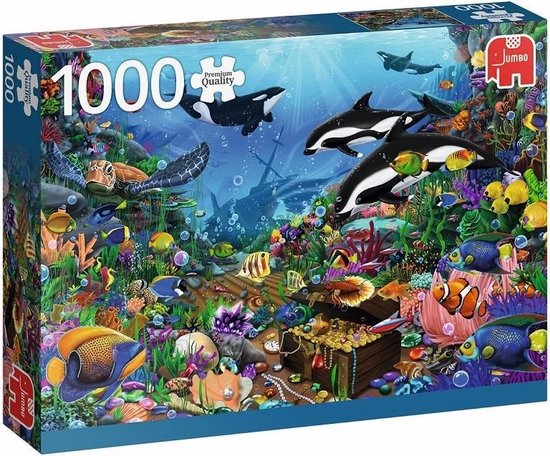 Jumbo Premium Collection Puzzel Jewels of the Deep - Legpuzzel - 1000 stukjes