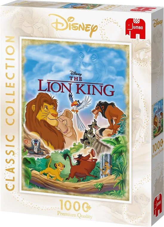 Jumbo Puzzel Disney Classic Collection Lion King - Legpuzzel - 1000 stukjes  | bol.com
