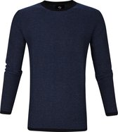 Suitable Katoen Leo Pullover Navy - Blauw maat L