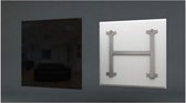 infrarood esthetisch glaspaneel Wit 60x120cm 600 Watt wifi smart switch