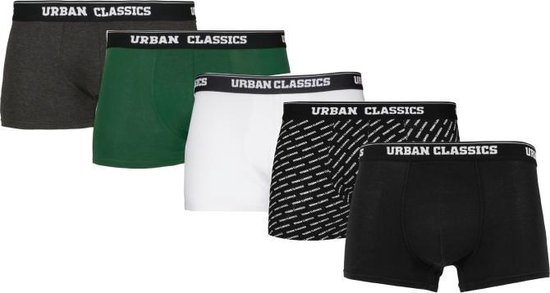 Urban Classics - 5-Pack Boxershorts set - 4XL - Multicolours