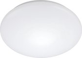 LED Plafondlamp met Bewegingssensor - Strum - 24W - Opbouw Rond - Natuurlijk Wit 4200K - 360° - Mat Wit - Aluminium