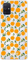 6F hoesje - geschikt voor Samsung Galaxy A71 -  Transparant TPU Case - Oranges #ffffff