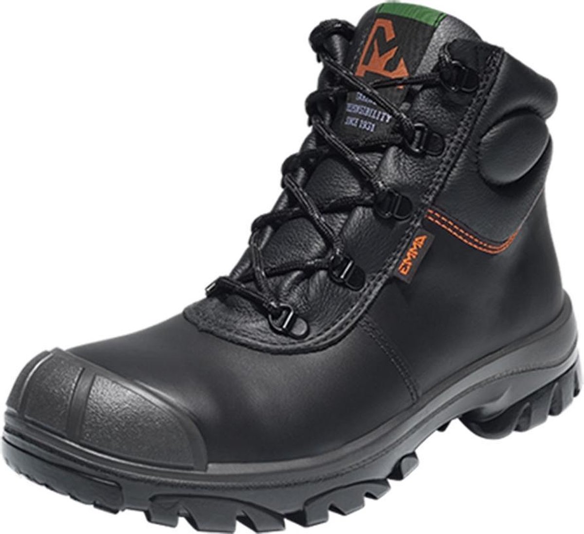 Emma Lukas D Werkschoenen - Hoog model - S3 - Maat 43 - Zwart | bol.com