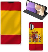 Smartphone Hoesje Geschikt voor Samsung Galaxy A32 5G Mobiel Hoesje Spaanse Vlag