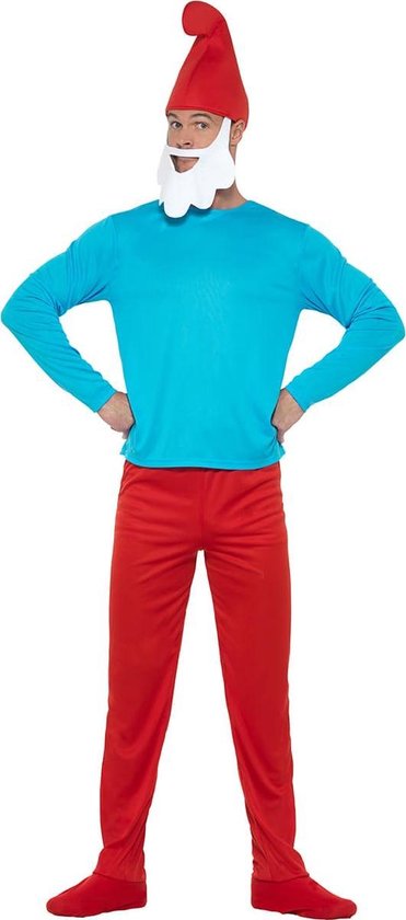 FUNIDELIA Grote Smurf Kostuum - Smurfen Verkleedkleding voor mannen - Maat: XL - Rood