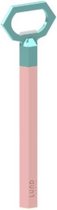 Lund Flesopener Skittle Barware 14 X 4,5 Cm Staal Roze/groen