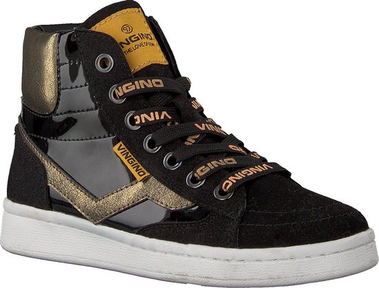 Vingino Meisjes Hoge sneakers Tessa - Zwart - Maat 31 | bol.com