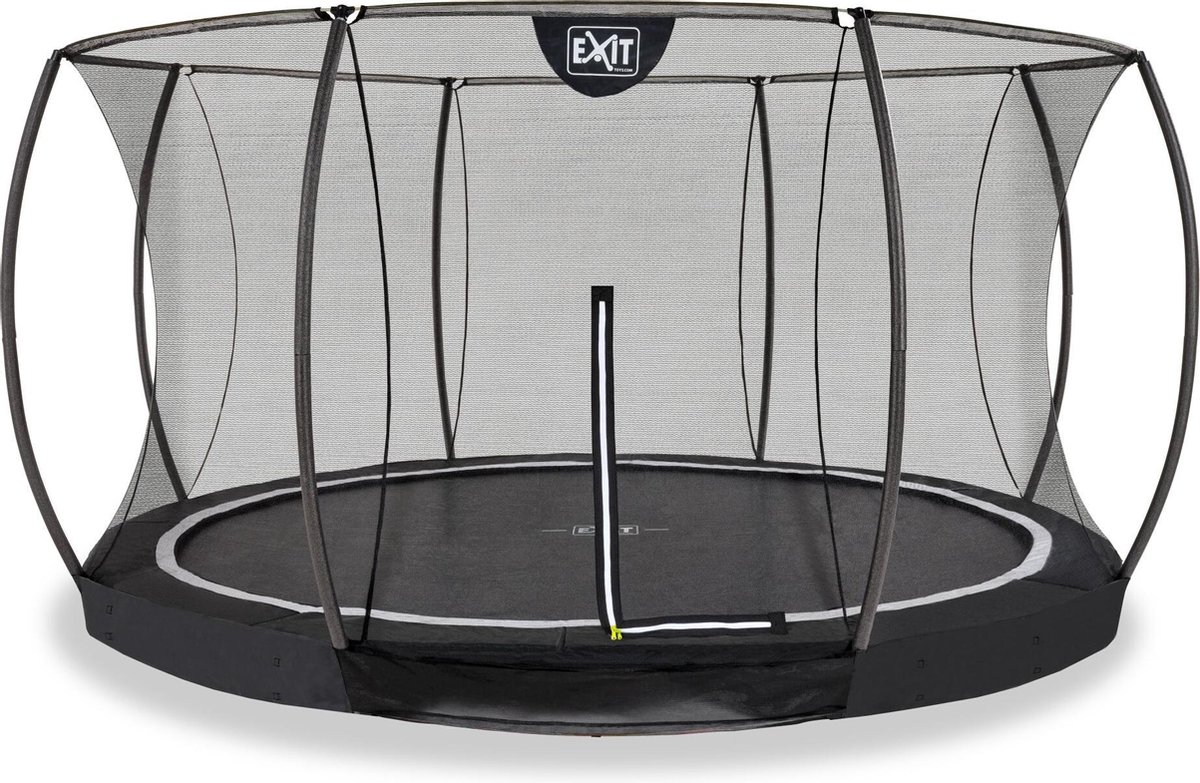 EXIT Black Edition inground trampoline ø427cm - zwart