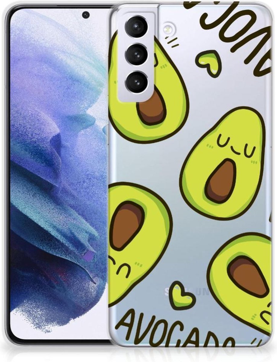 Samsung Galaxy S21 Plus Telefoonhoesje met Naam Avocado Singing