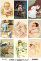 KP0020 Vintage Toppers A4 Baby (5 stuks)