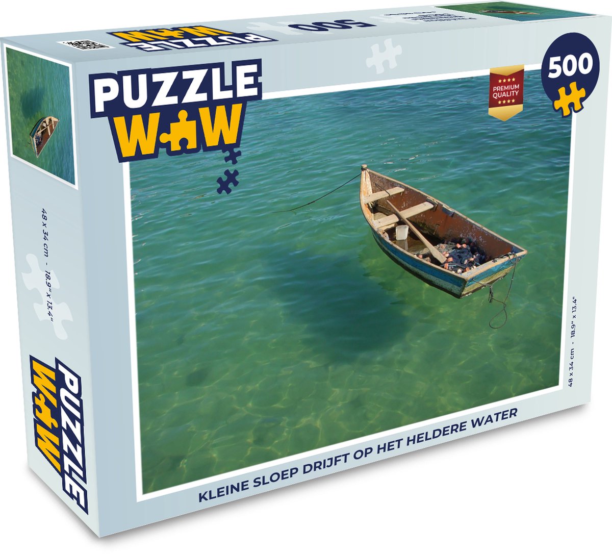 fusie ongezond erven Puzzel 500 stukjes Sloep - Kleine sloep drijft op het heldere water -  PuzzleWow heeft... | bol.com