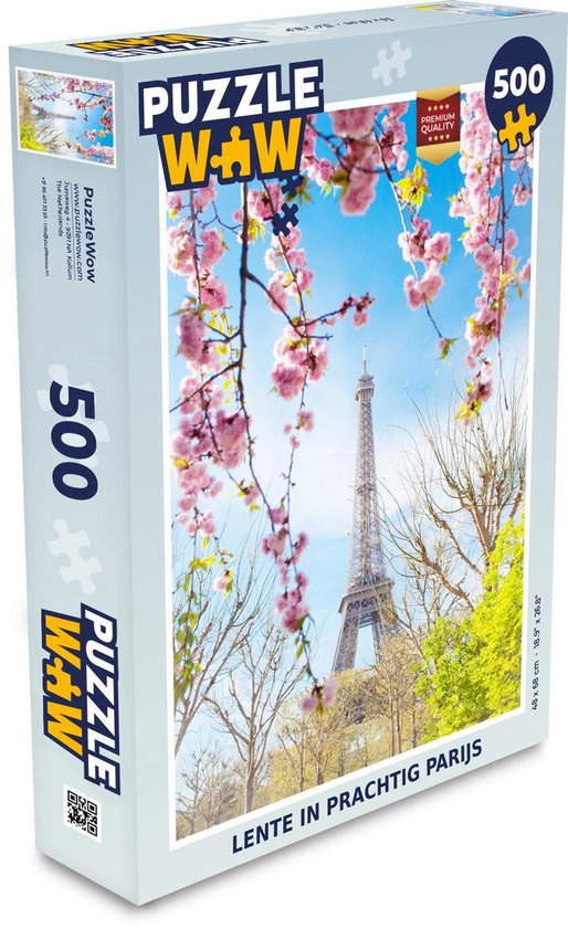 Puzzel 500 stukjes Prachtig Parijs - Lente in prachtig Parijs puzzel 500  stukjes -... | bol.com
