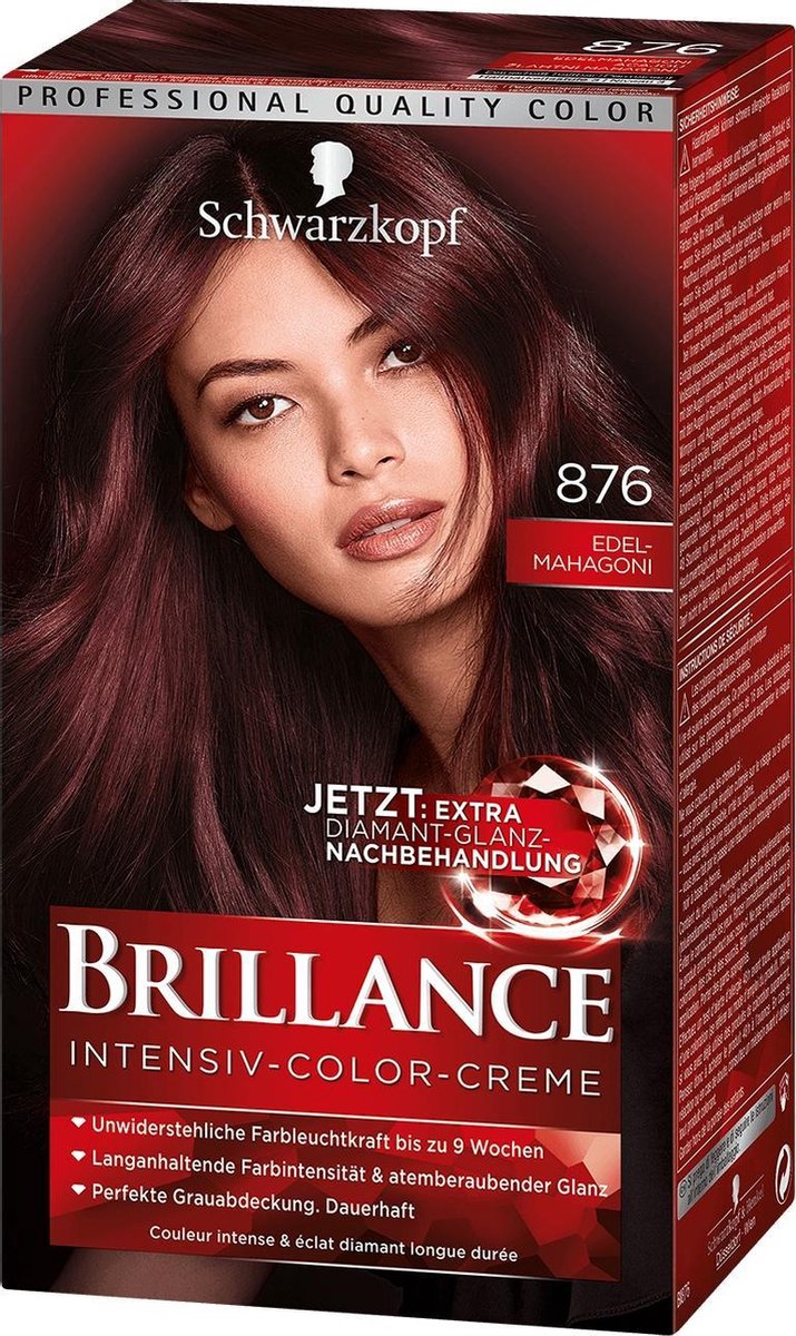 Schwarzkopf Brillance Intensive Color Creme haarkleuring Mahonie