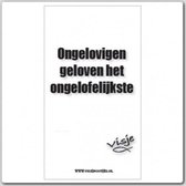 Minikaart visje ongelovigen geloven het - Bijbel - Christelijk - Majestic Ally - 6 stuks