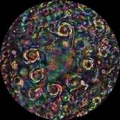 Schilderij Cyclonen van kleur - Plexiglas - Zonnestelsel - 50 x 50 cm