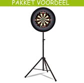 Lena Heavy Duty Dartstandaard - Dual Core-Dartbordverlichting Basic (Blauw)