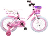 Vélo pour enfants Volare Rose - Filles - 16 pouces - Rose Wit - 95% assemblé