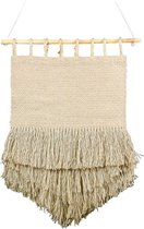 Mars en More - Jute wandkleed - Driehoek wandkleed - Gekleurd 60x90x2cm - Boho wandkleed - Wall hanging