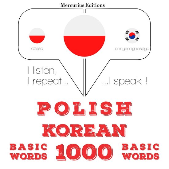 Polski - Koreański: 1000 podstawowych słów - cover