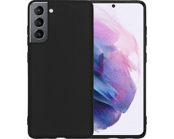 Hoesje - Geschikt voor Samsung Galaxy S21 Plus - Sterk & Shockproof - Hoes Cover - Siliconen Case - Telefoonhoesjes - Zwart