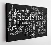 School vision on black background  - Modern Art Canvas - Horizontal - 241329070 - 80*60 Horizontal
