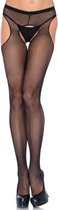 Stockings Jarratelkousen Jarratelgordel Panty Dames Sexy Ondergoed - Zwart - Leg Avenue®