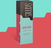 Skinnies Acne Bar - Reiniger Gezicht en Lichaam - Verzorging en acne en puistjes - Komkommer en Munt - Body bar unisex  100 gram