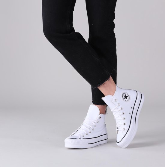 Converse Dames Hoge sneakers Chuck Taylor All Star Lift Hi - Wit - Maat 36  | bol.com