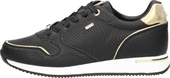 Mexx Eke Lage sneakers - Dames - Zwart - Maat 36 | bol.com