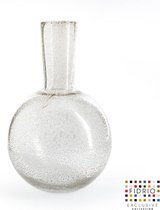 Design vaas Globe Large - Fidrio BUBBLES CLEAR - glas, mondgeblazen bloemenvaas - hoogte 40 cm