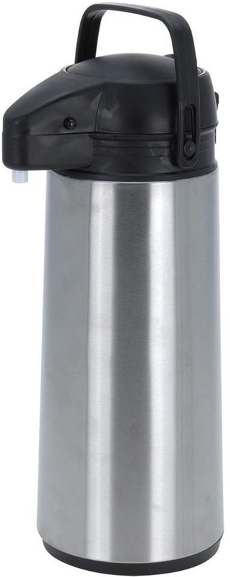 Thermoskan met pomp - 1,8 Liter - RVS - Vaatwasserbestendig