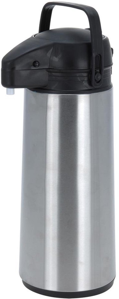 Thermoskan met pomp - 1,8 Liter - RVS - Vaatwasserbestendig