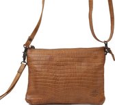 Bear Design Schoudertas - Clutch Croco Cognac