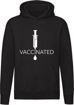 Vaccinated Hoodie | sweater | corona | covid | vaccin |virus | trui | unisex | capuchon