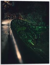 Dibond - Versierde Skateramp  - 30x40cm Foto op Aluminium (Wanddecoratie van metaal)