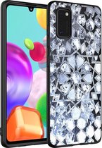 iMoshion Design voor de Samsung Galaxy A41 hoesje - Grafisch - Zilver Bling