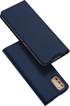 Dux Ducis - Pro Serie Slim wallet hoes - Motorola Moto G9 Plus - Blauw