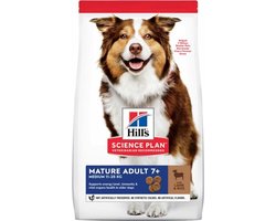 Hills Canine Mature Adult Medium Lam - Rijst 14 kg